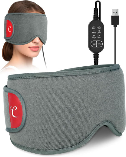Comfytemp Heated Eye Mask for Dry Eyes, USB Wearable Eye Heating Pad