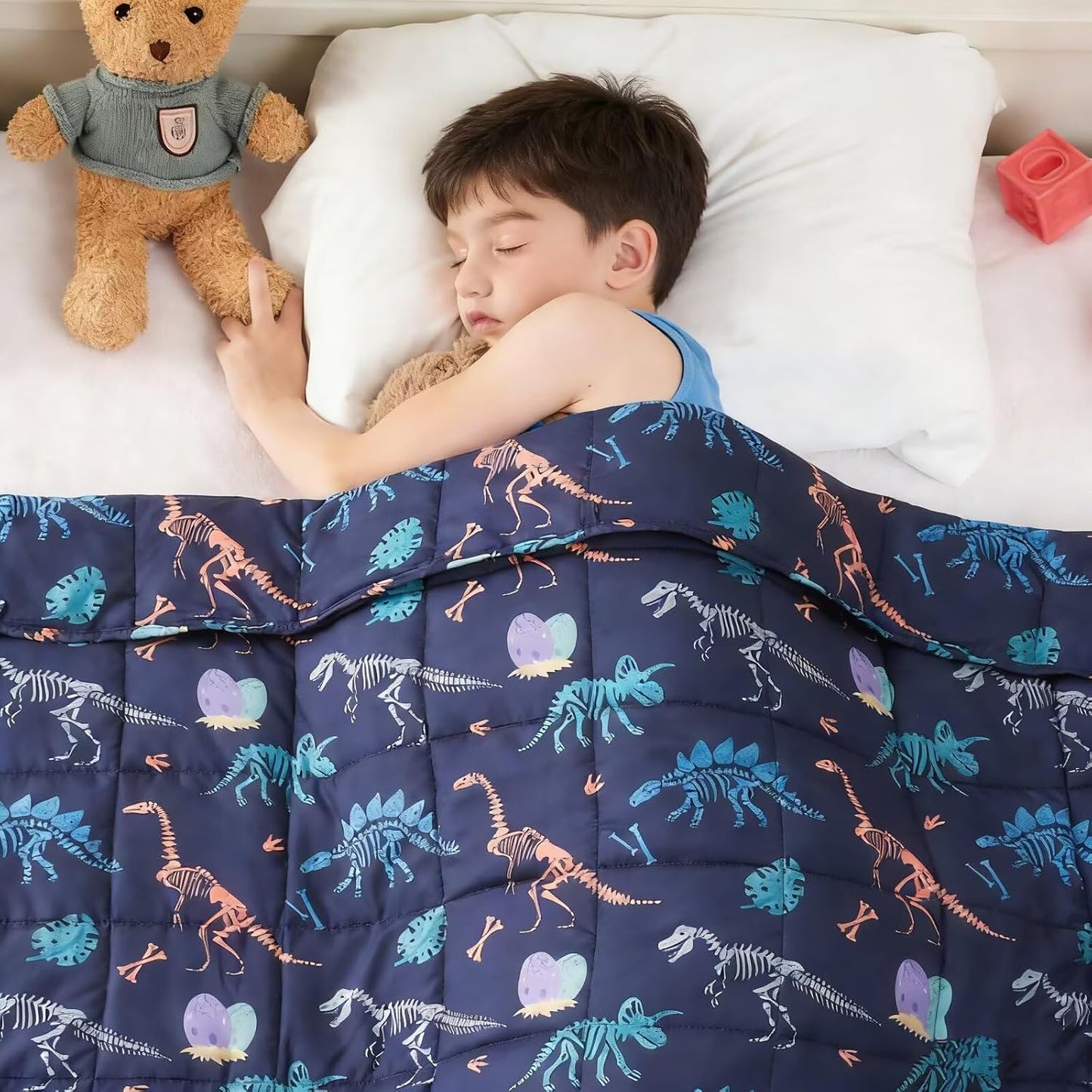 yescool Weighted Lap Pad 2 Pounds Weighted Lap Blanket, Space Plane Small Weighted Blanket, Weighted Throw Blanket Gifts for Travel Indoor Outdoor, 20"x30"