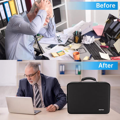 ENGPOW Fireproof File Organizer Bag with 13 Pockets Accordion File Folder