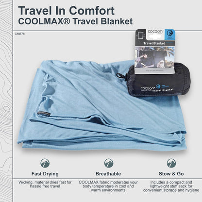 COCOON Coolmax Travel Blanket - Black