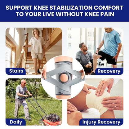 Galvaran Knee Brace for Men & Women - ACL, MCL, Meniscus Tear Support & Arthritis Pain Relief - Stabilizing Knee Braces Support with Side Stabilizers & Patella Gel Pad