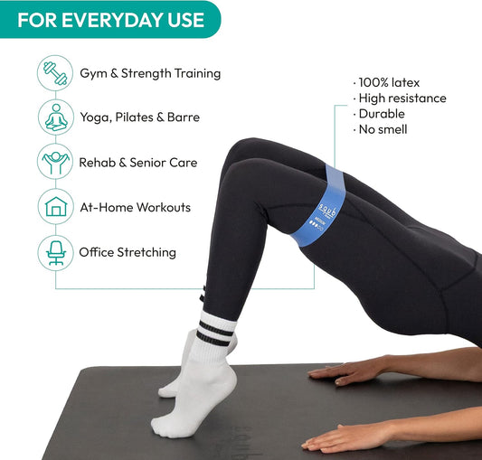 Fitness Resistance Bands Set Stretch Bands for Exercise Bands Resistance for Home Workout Bands, with Handles Bands for Working Out Portable Fitness Bands Resistance Bands for Women Elastic Band