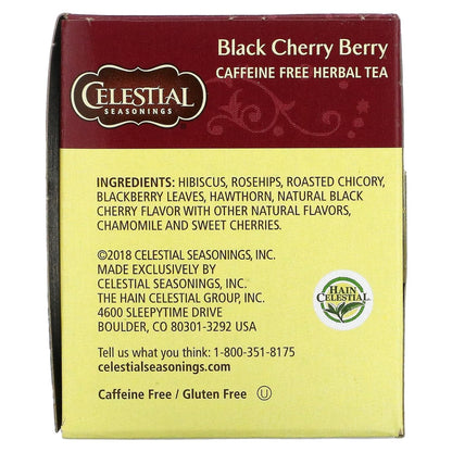 Celestial Seasonings Black Cherry Berry Tea Bags, 20 Count (Pack of 2)