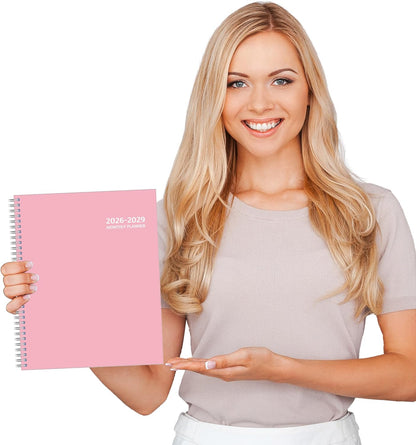Monthly Planner 2026-2029, 36 Months Calendar Planner 2026-2029 from Jul 2026 – Jun 2029, 8.5'' x 11'' with Ruled Spread, Flexible Cover, Spiral Wirebound, Pocket, Coated Tabs, Notes ＆ Habit Tracker