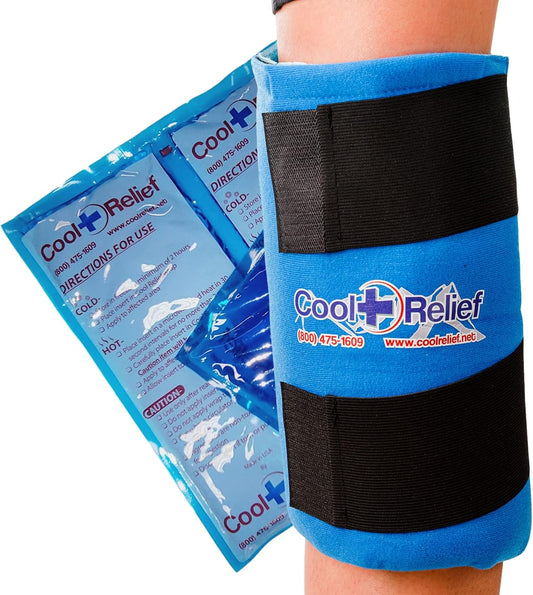 Soft Gel Knee Ice Wrap, Cold Therapy Compression Ice Pack, Universal Size