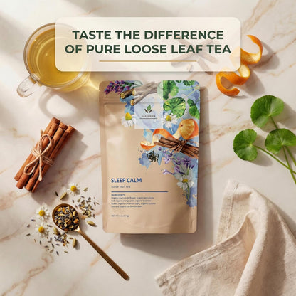 Gardenika Organic Loose Leaf Tea Sampler – 8 Pack, 1 LB – Herbal and Naturally Caffeine-Free Set - Ayurvedic Assortment Blend