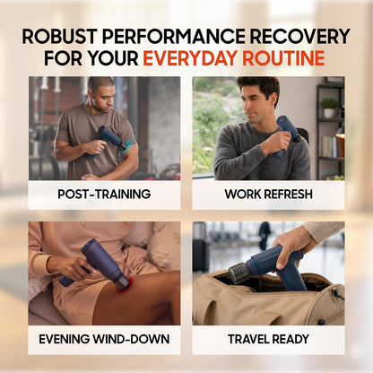 Sharper Image Powerboost Versa Heat & Cold Therapy Percussion Massage Gun