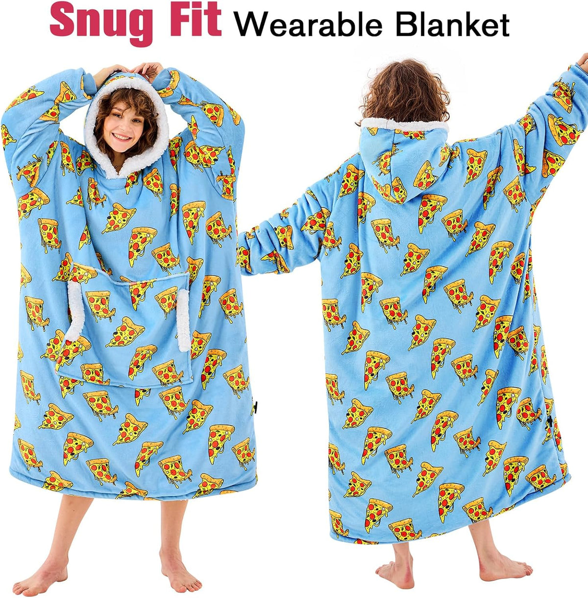 yescool Wearable Blanket Hoodie as Christmas Birthday Gifts for Women Mom - Colors A