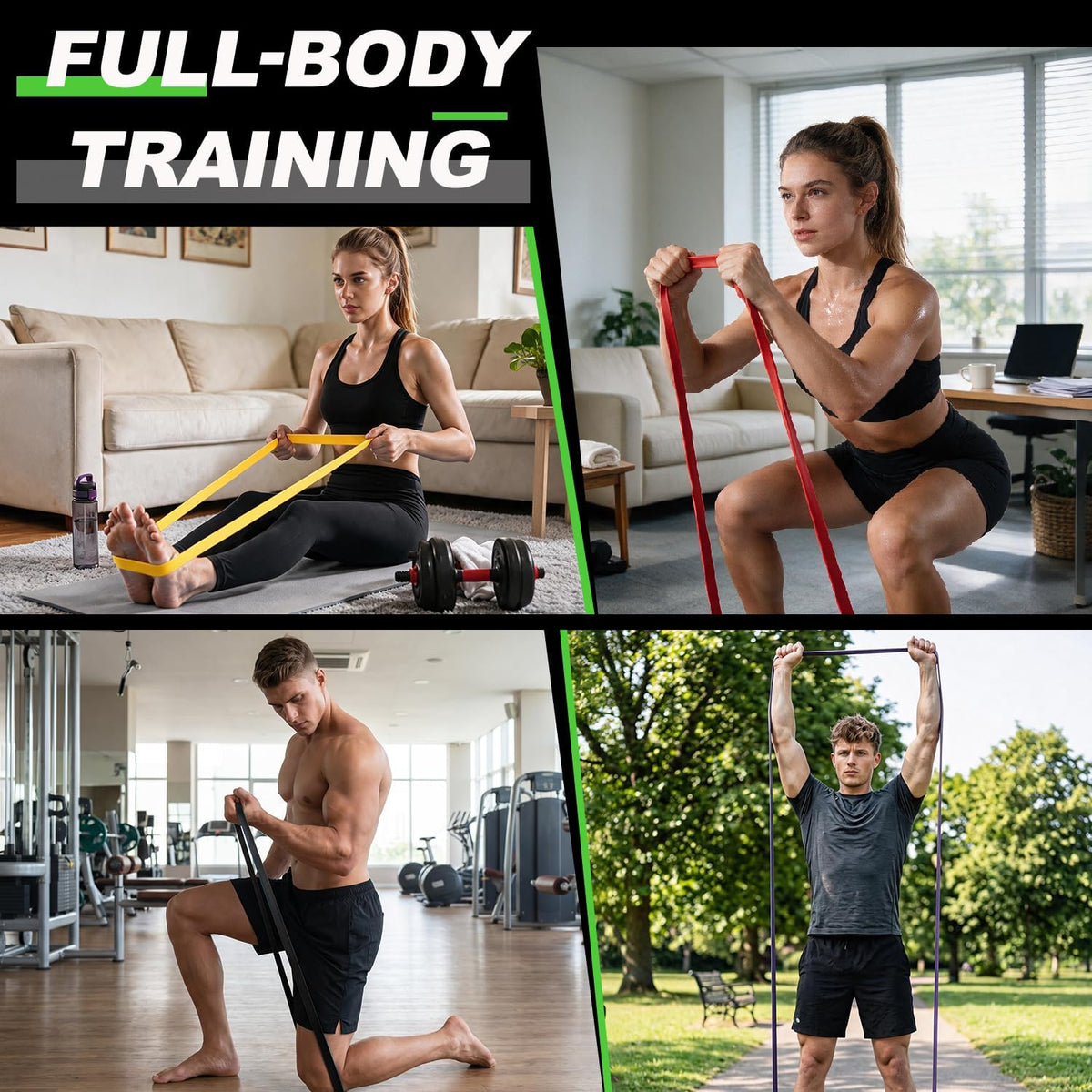 Resistance Bands for Pull Up Assist, Stretch Bands & Exercise Workout Set