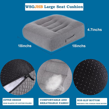 WSGJHB Car Booster Seat Cushion Posture Cushion for Long Sitting
