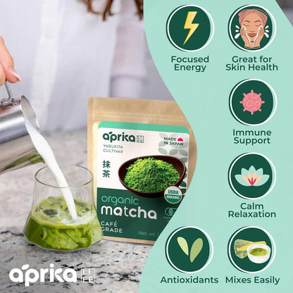AprikaLife Sweet Matcha Latte Mix - 1st Harvest Ceremonial Grade - 6.4 oz