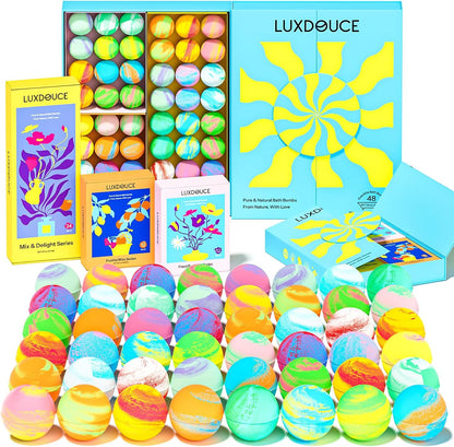 48 Pack Bath Bombs Gift Set for Women, Mother’s Day Gift for Mom