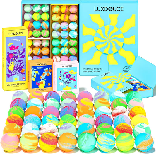 48 Pack Bath Bombs Gift Set for Women, Mother’s Day Gift for Mom