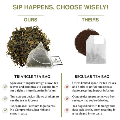 BREWIX, Earl Grey Green Tea (25 Whole Leaf Pyramid Tea Bags) | Bergamot Green Tea, Bright and Citrusy | Caffeinated, Sugar Free Tea Loose Leaf Earl Grey Green Tea With Pure Bergamot | High Elevation Grown | Hot or Iced