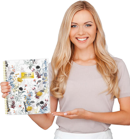 Monthly Planner 2026-2029, 36 Months Calendar Planner 2026-2029 from Jul 2026 – Jun 2029, 8.5'' x 11'' with Ruled Spread, Flexible Cover, Spiral Wirebound, Pocket, Coated Tabs, Notes ＆ Habit Tracker