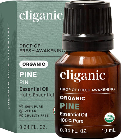 Cliganic Organic Lavender Essential Oil - 100% Pure Natural Undiluted, for Aromatherapy Diffuser | Non-GMO Verified - Colors B
