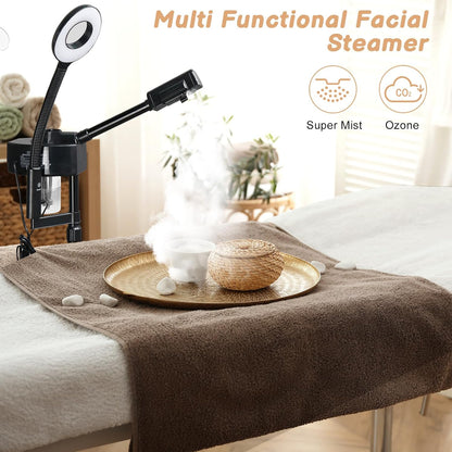 Winado 2 in 1 Facial Steamer with 5X Magnification Light, Deep Cleaning