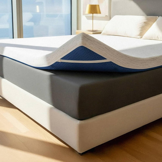 ViscoSoft 3 Inch Memory Foam Mattress Topper Twin XL - Select High Density Ventilated Extra Long Mattress Pad - Premium Removable Rayon Cover