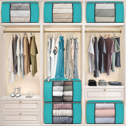 Fab totes Storage Bags for Clothes Blanket Storage Bins with Lids
