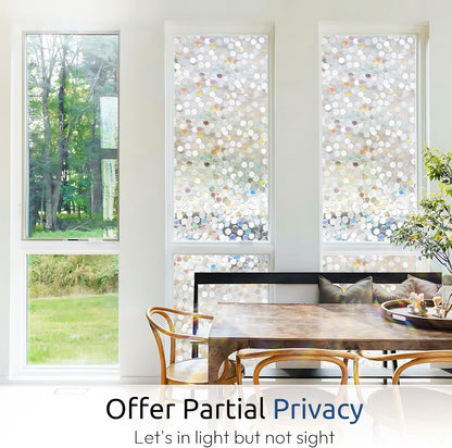 rabbitgoo Blackout Window Film Room Darkening Light Blocking 17.5" x 78.7" | Removable Static Cling without Glue, Tint & Privacy Film for Window Inside, Day & Night Sleep for Home Garage Bedroom House