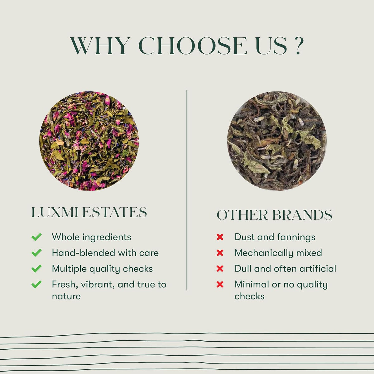 Luxmi Estates Lavender Valley Lavender Tea (25 Tea Bags) Low Caffeine Tea Bags, With Darjeeling Makaibari White Tea