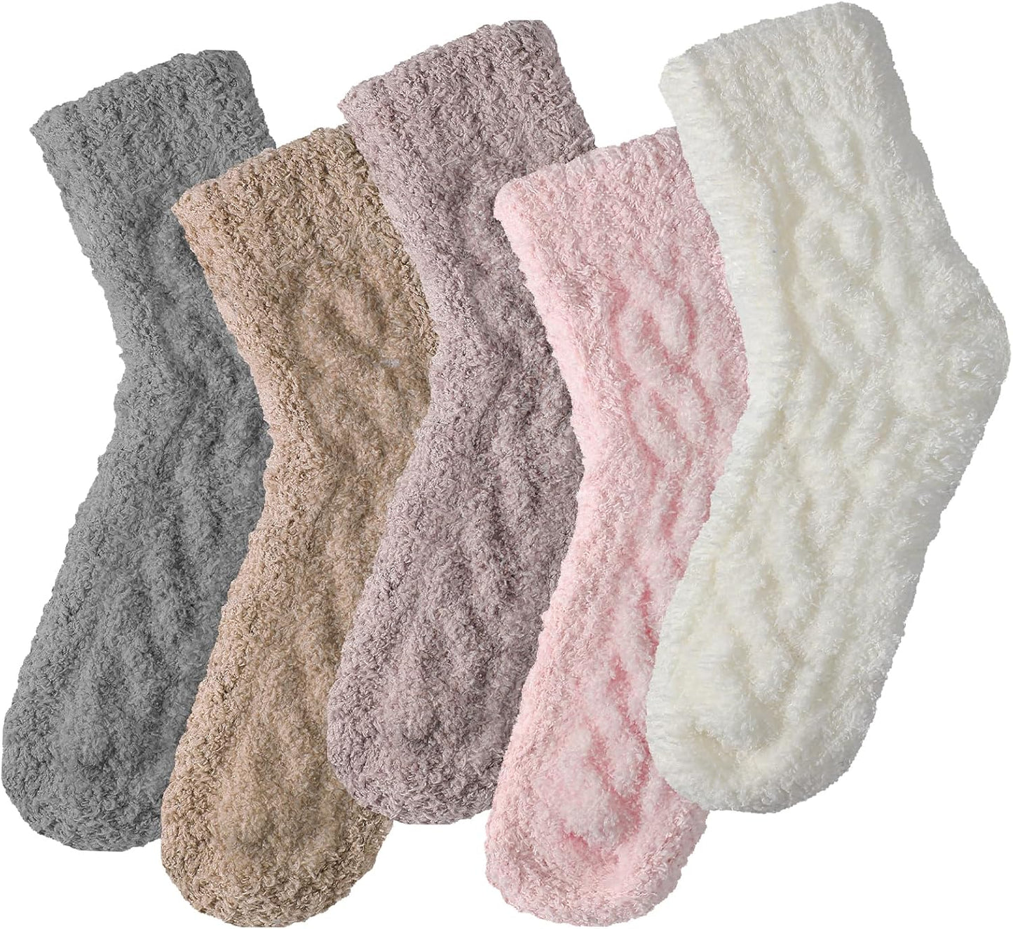 Premillow Womens Fuzzy Socks Fluffy Socks Women Winter Cozy Sock Warm Slipper Home Sleeping Sock for Women
