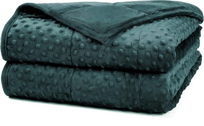Alomidds Weighted Lap Blanket 7lbs, Cozy Luxury Breathable Weighted Blanket for Adults, Weighted Lap Pad for Travel, Relaxation, Sleeping, Purple, 29" x 24"