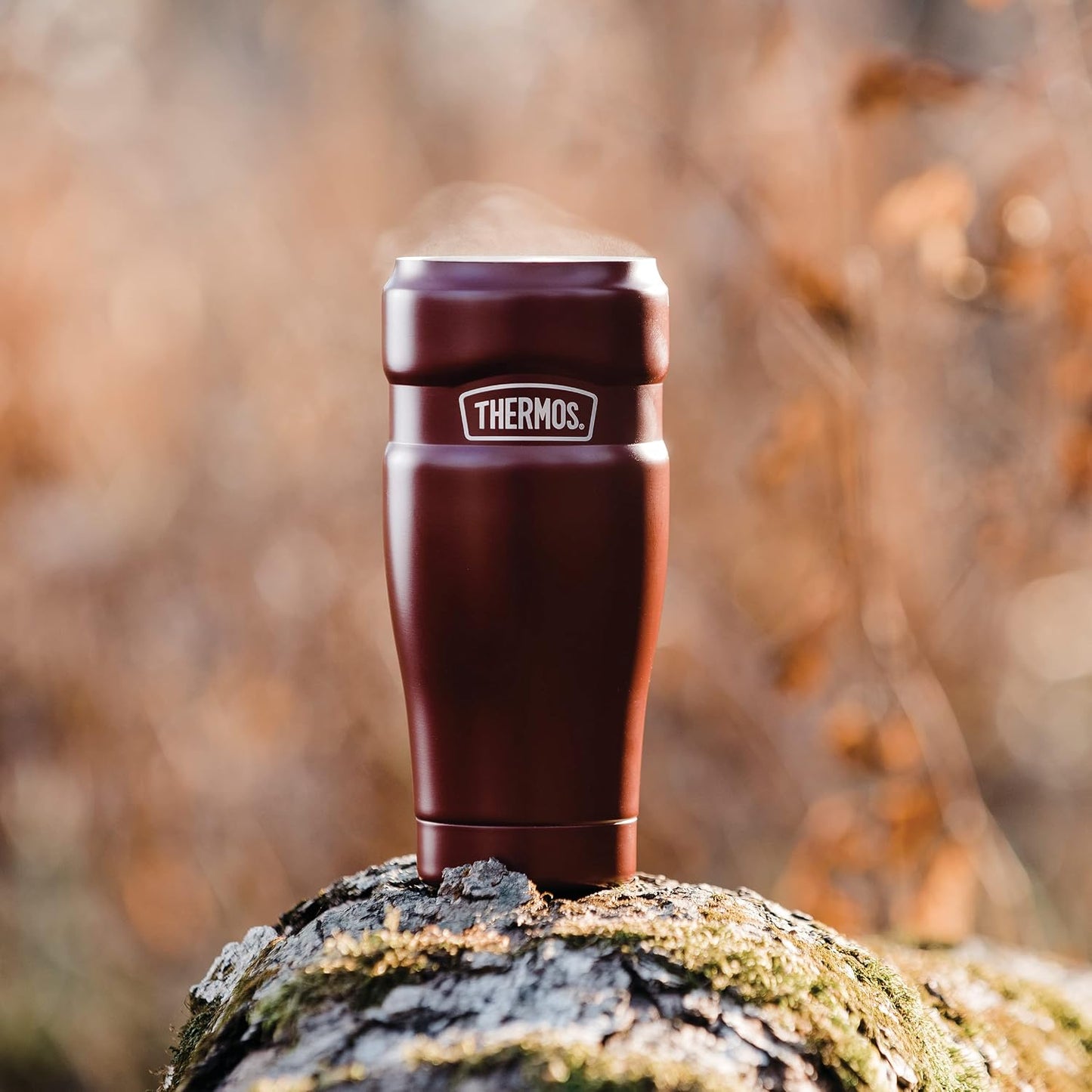THERMOS Stainless King Vacuum-Insulated Travel Tumbler, 16 Ounce, Matte Steel