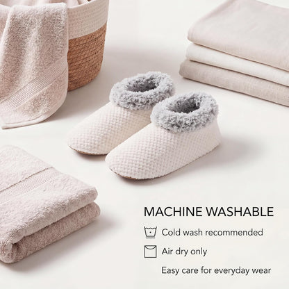 Cozylook Fuzzy Slippers for Women Indoor Soft Sole Slipper Socks