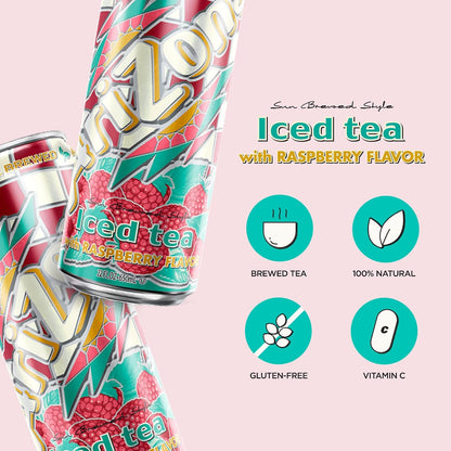 Arizona Raspberry Tea - Big Can 22 Fl Oz (12 Pack)