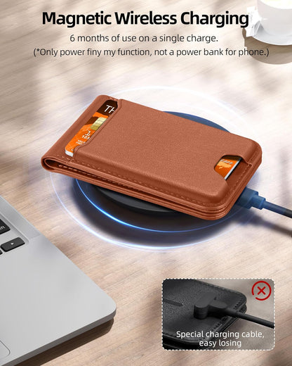 ExtreLife for Magsafe Wallet, Works with Apple Find My, 6 Cards Holder
