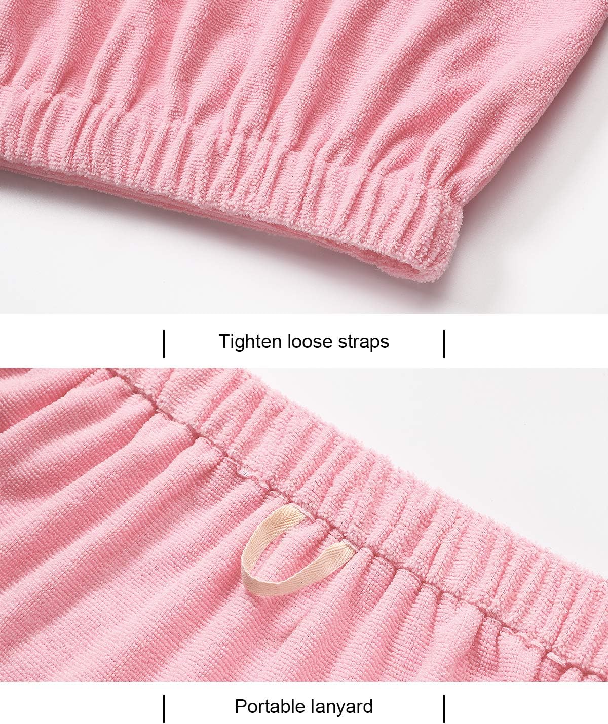 Kniffi Women's Spa Wrap & Hair Towel Body Wrap Adjustable Closure Bathrobe