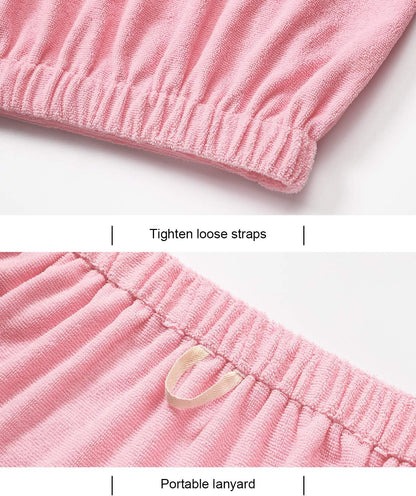 Kniffi Women's Spa Wrap & Hair Towel Body Wrap Adjustable Closure Bathrobe