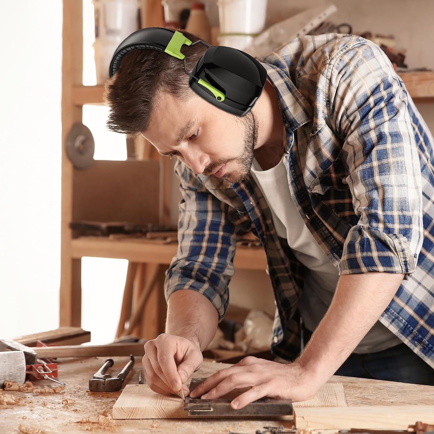 ProCase Extra Large SNR 37dB Noise Cancelling Headphones, Hearing Protection Ear Muffs for Noise Reduction NRR 35dB