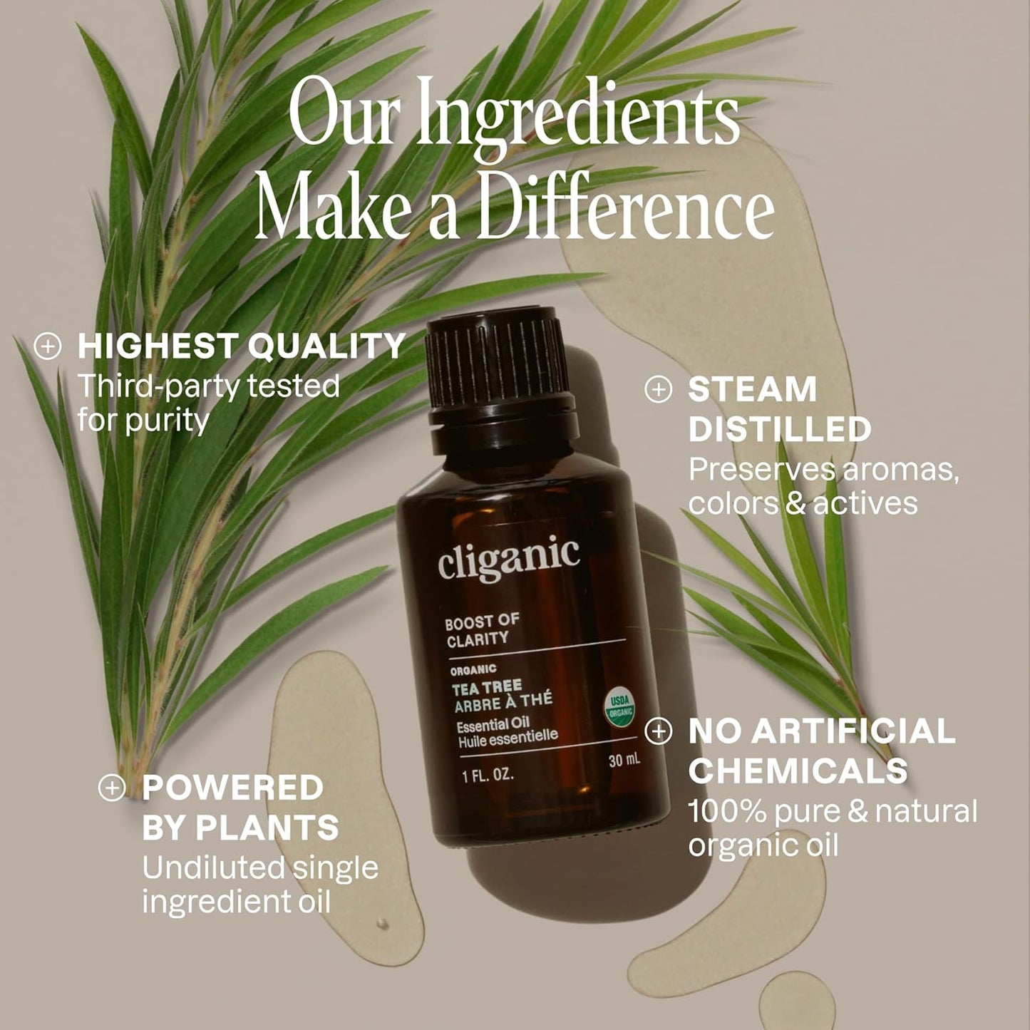 Cliganic Organic Lavender Essential Oil - 100% Pure Natural Undiluted, for Aromatherapy Diffuser | Non-GMO Verified - Colors A