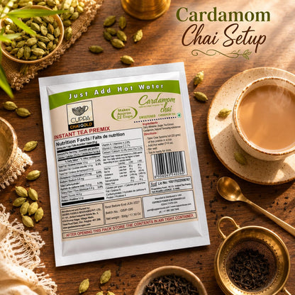 Chai Gold Instant Chai Tea Premix Powder - Sweetened Milk Tea Latte Mix for Home and Beverage Dispensers - [500g / 1.1 lb Bulk Bag] (Kadak)