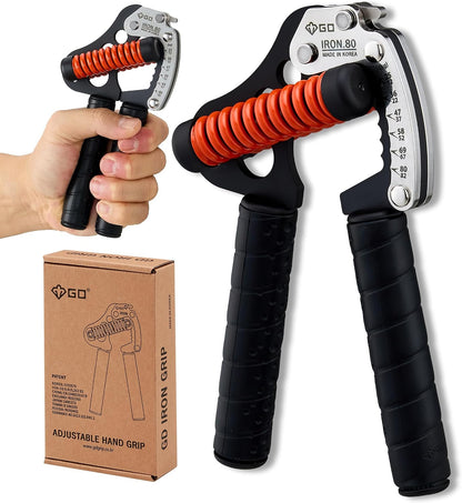 GD IRON GRIP Grip Strength Trainer Hand Gripper Forearm Strengthener Metal
