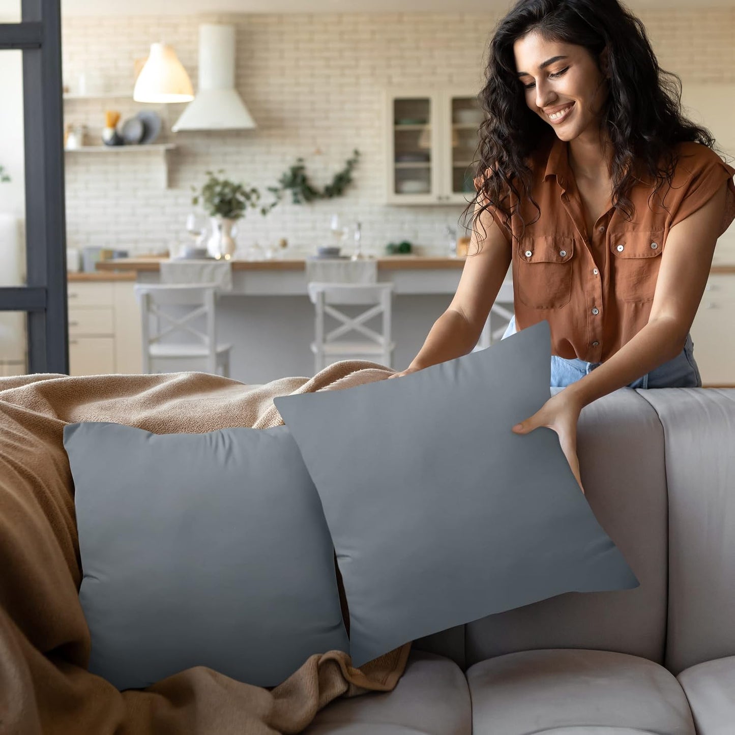 Utopia Bedding 12x20 Pillow Inserts, Set of 2, White – Indoor Decorative Throw Pillows for Bed, Sofa & Couch – Soft, Supportive & Fluffy Cushion Inserts