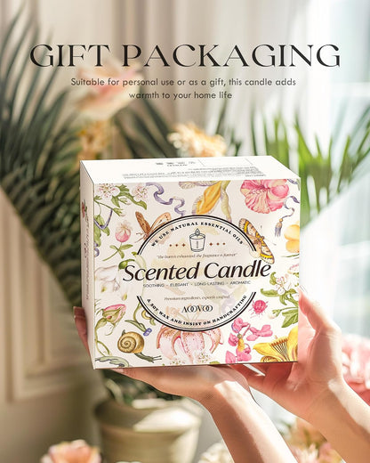AOOVOO Scented Candles - 4PC Candle Set, 36 oz Soy Candles