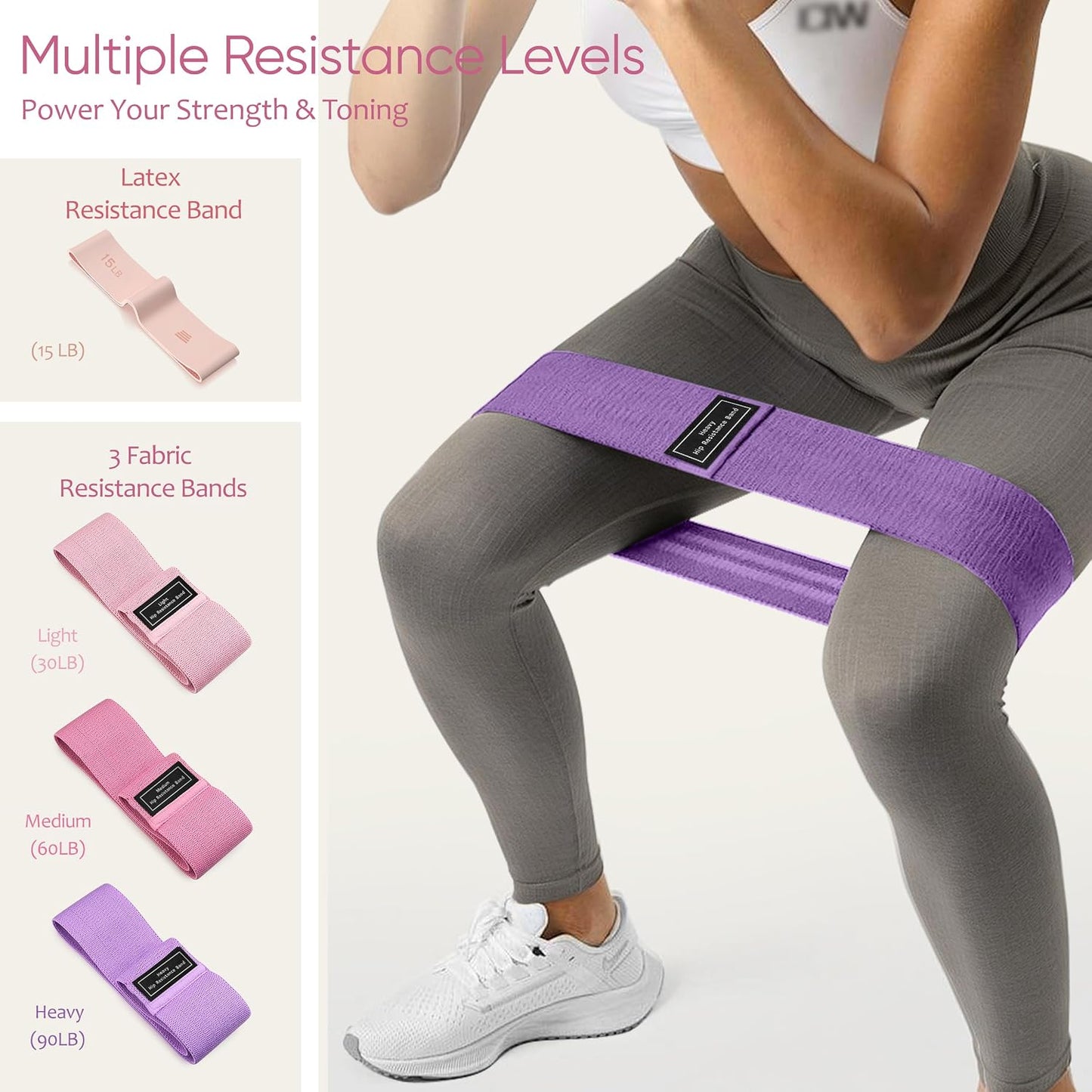 NANATI Pilates Kit, Home Pilates Workout Kit for Women, Pilates Equipment with 14.5" Pilates Ring and Ball, Resistance Bands, Ankle Weights, Sliders & Grip Socks for Home Workouts