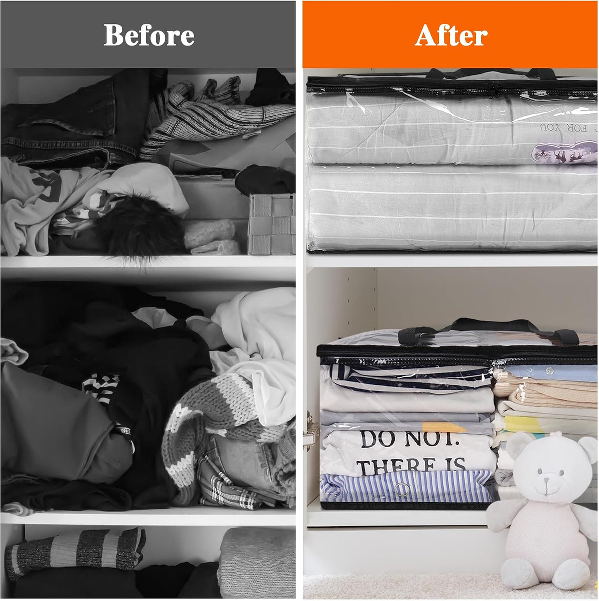 Vieshful Clear Storage Bags for Clothes Blanket Comforter & Bedding