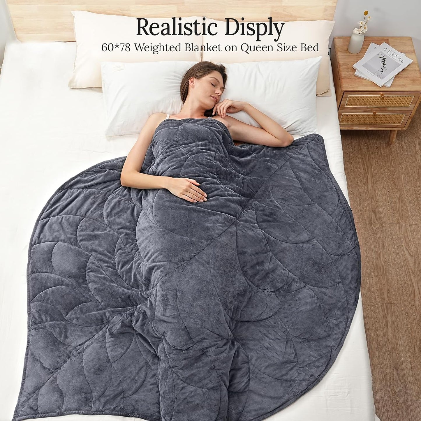 Kaisa Weighted Lap Blanket 7 lbs 41" x 53", Cozy Luxury Crystal Velvet Small Weighted Blanket for Adults, Portable Travel Weighted Blanket for Relaxation, All-Season Blanket, Machine Washable, Green