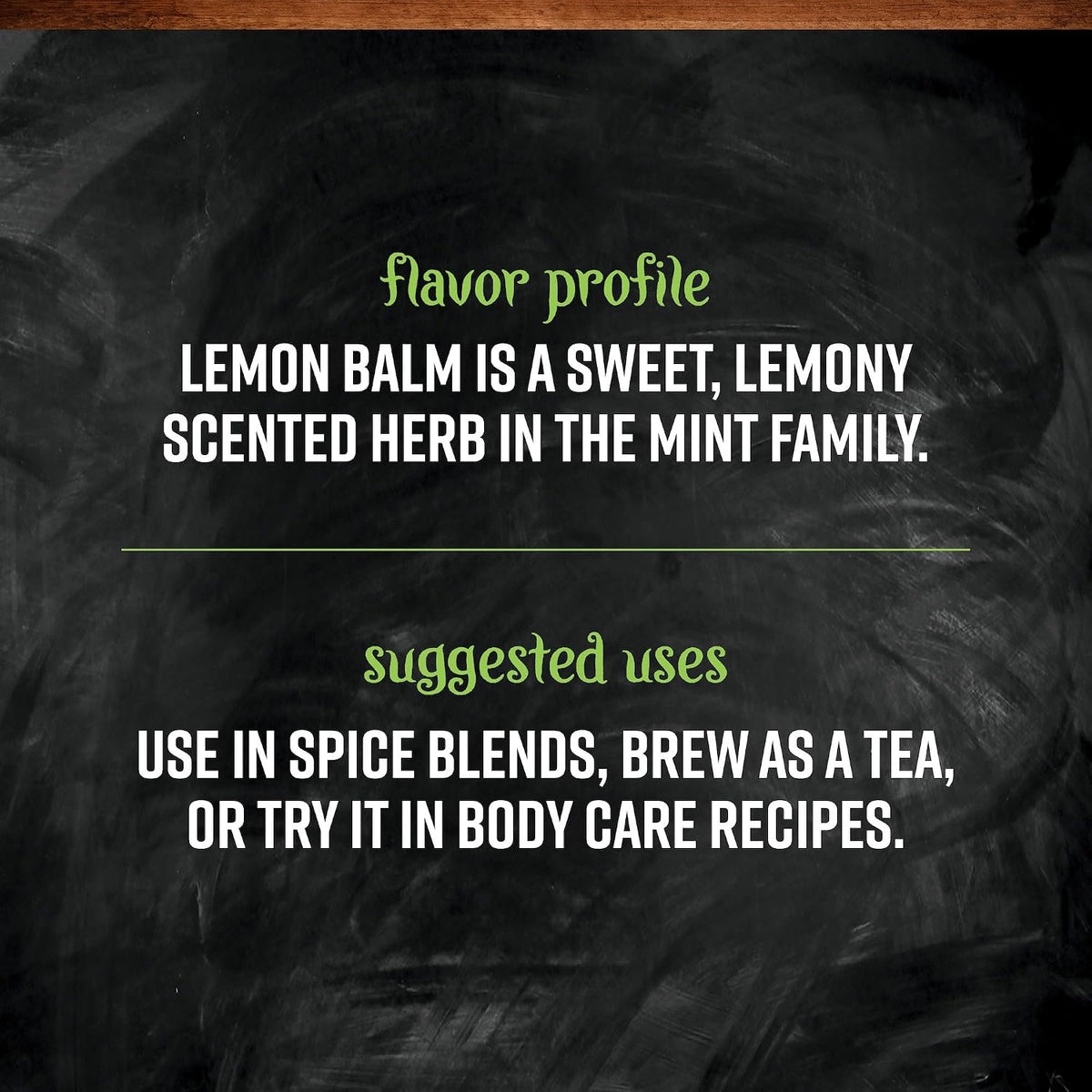 Frontier Co-op Organic Lemon Balm Leaf, Cut and Sifted, Kosher, Bulk Bag - Dried Lemon Balm Herb Loose Leaf Tea - Melissa Tea, Toronjil | 16 Ounce (Pack of 1)