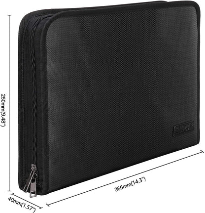 ENGPOW Expanding File Folder,Fireproof 13 Pockets Document Organizer Bag