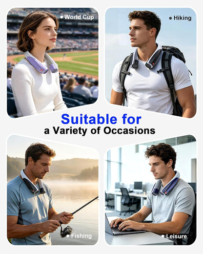Portable Neck Fan, Max 20H, 6000mAh Personal Fan