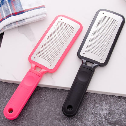 Foot Rasp Foot File, 2 Pcs Stainless Steel Pedicure Callus Remover for Feet, Professional Foot Care Tools for Pedicure to Removes Hard Skin Corns for Dry and Wet Feet