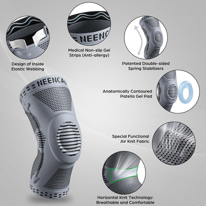 NEENCA Professional Knee Brace, Medical Knee Support for Women & Men Relief