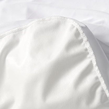 Amazon Basics Waterproof Mattress Protector, Fitted, Silent Protection, Twin, White