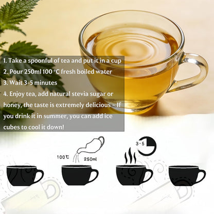 Premium Nettle Leaf Tea 4 oz (113g) - Dried Loose Leaves