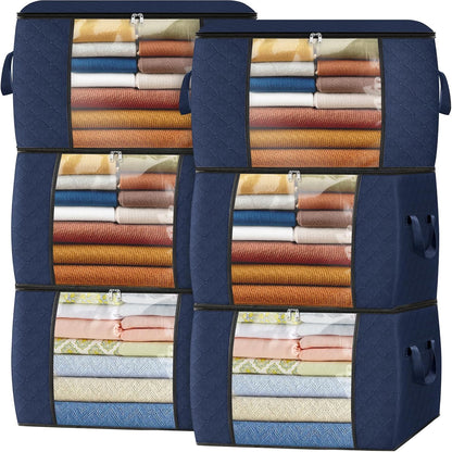 Fab totes Storage Bags for Clothes Blanket Storage Bins with Lids